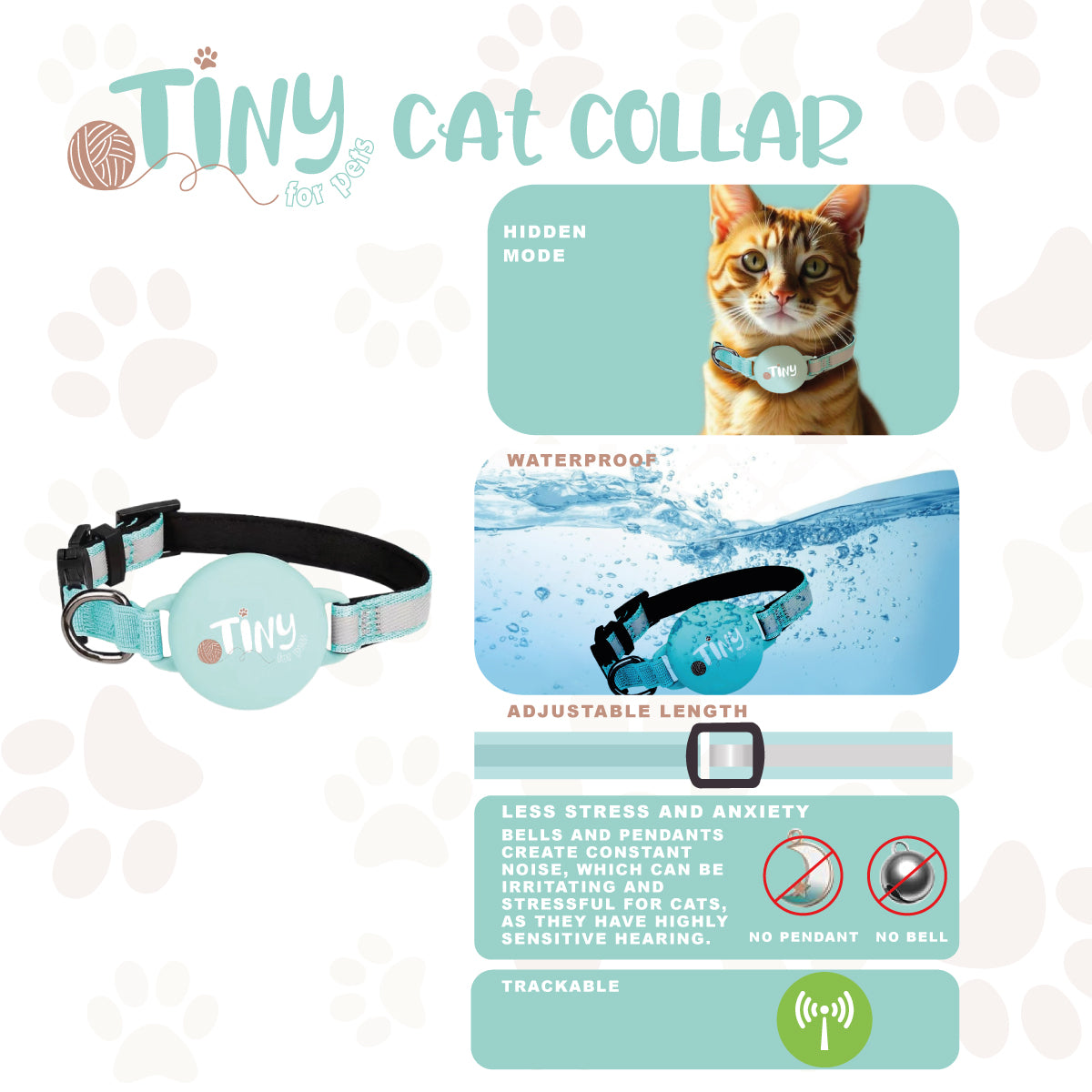 Cat Collar -  TINY for Pets