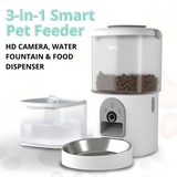 Smart Automatic Cat Feeder & Water Fountain with 1080P Camera – Wi-Fi App Control, Night Vision & Two-Way Audio