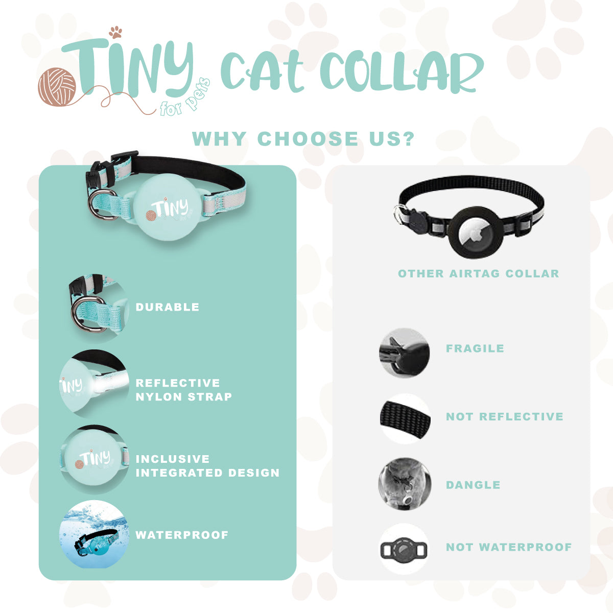 Cat Collar -  TINY for Pets