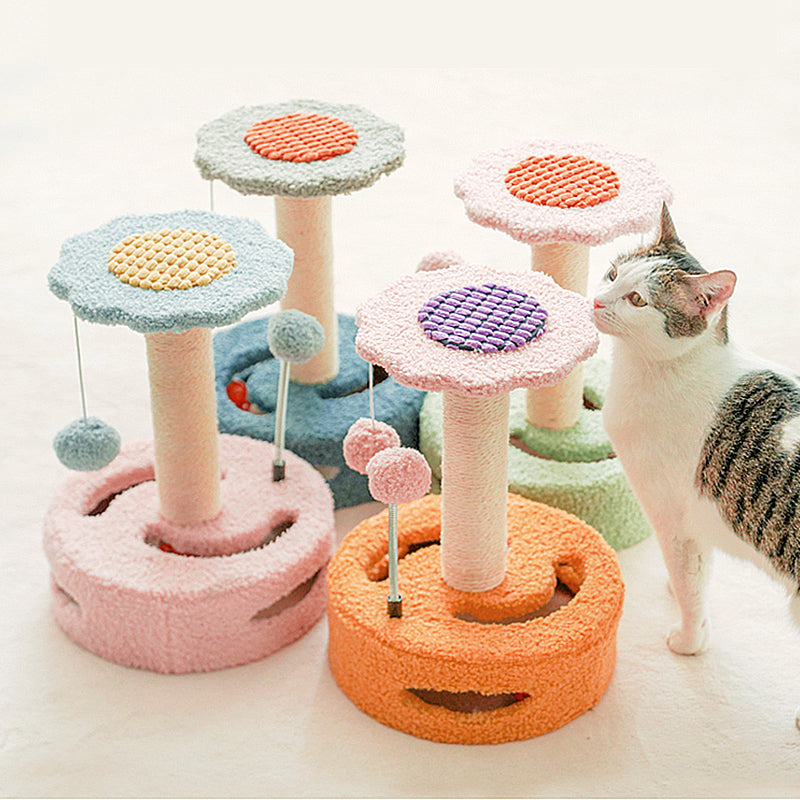 Flower Shaped Cat Tree with Sisal Post -  TINY for Pets